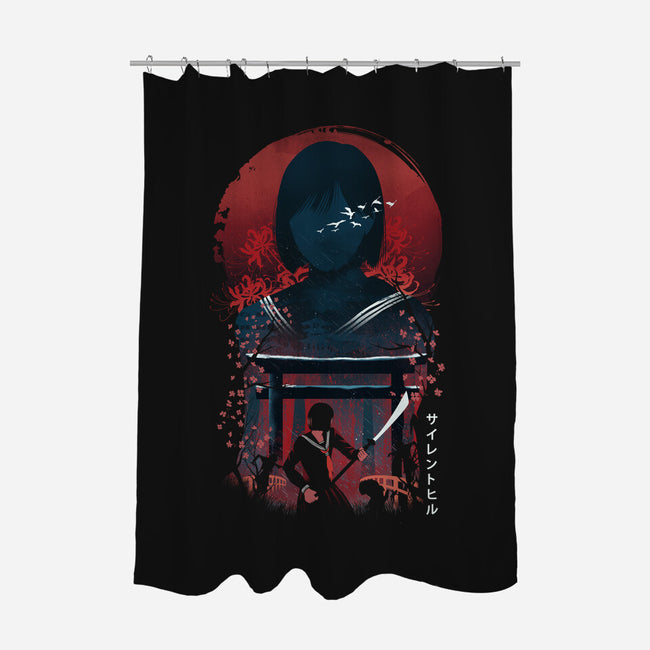 Terror In Beauty-None-Polyester-Shower Curtain-dandingeroz