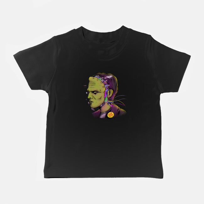 Cyber Frankenstein-Baby-Basic-Tee-alfbocreative
