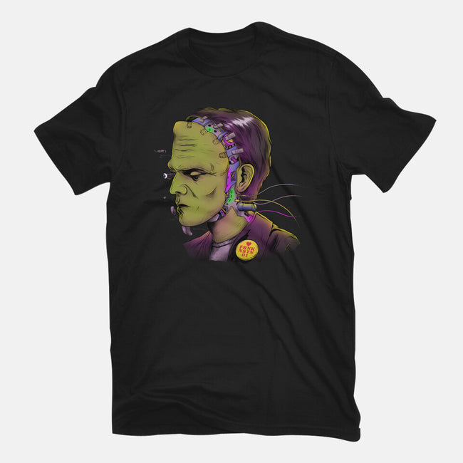 Cyber Frankenstein-Mens-Basic-Tee-alfbocreative