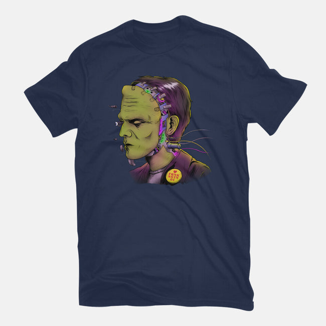 Cyber Frankenstein-Womens-Fitted-Tee-alfbocreative