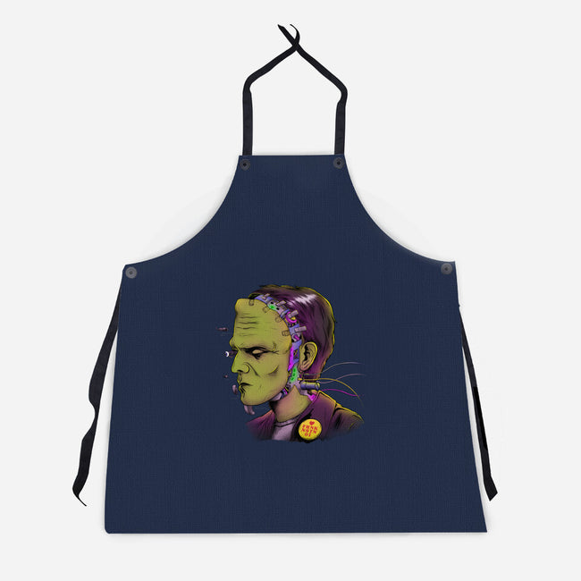 Cyber Frankenstein-Unisex-Kitchen-Apron-alfbocreative