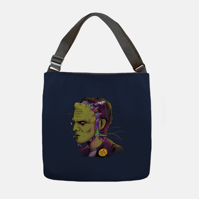 Cyber Frankenstein-None-Adjustable Tote-Bag-alfbocreative