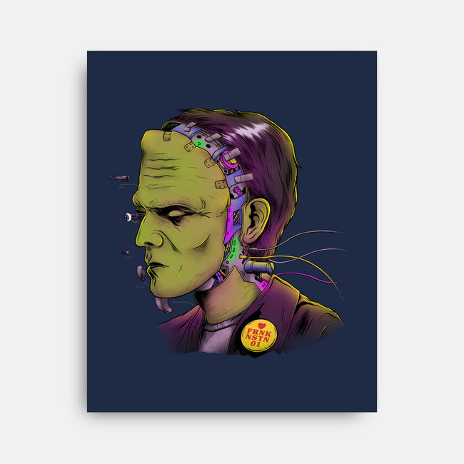 Cyber Frankenstein-None-Stretched-Canvas-alfbocreative