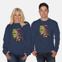 Cyber Frankenstein-Unisex-Crew Neck-Sweatshirt-alfbocreative