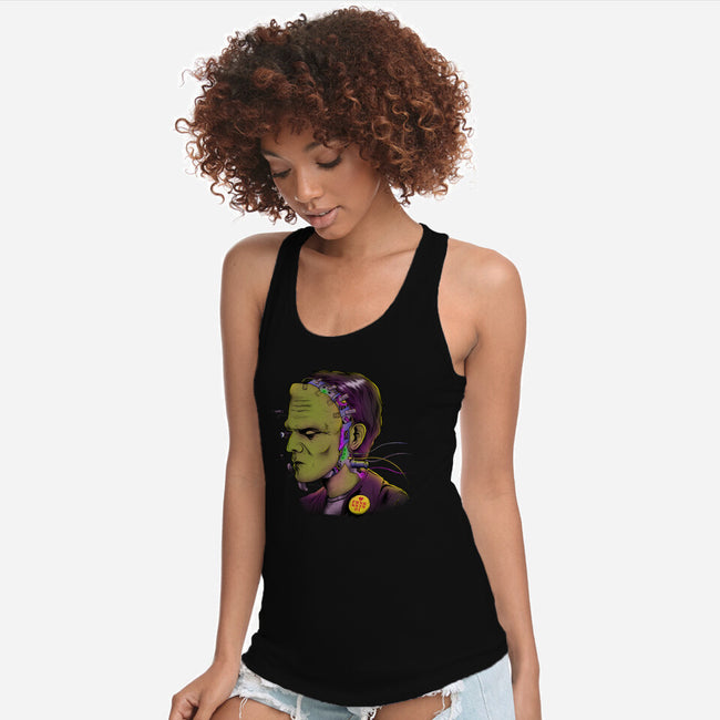 Cyber Frankenstein-Womens-Racerback-Tank-alfbocreative
