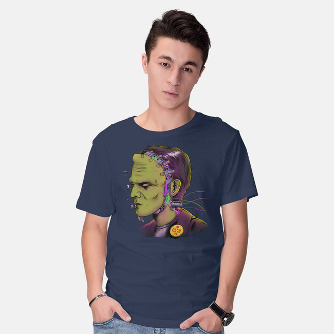 Cyber Frankenstein-Mens-Basic-Tee-alfbocreative