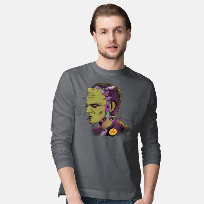 Cyber Frankenstein-Mens-Long Sleeved-Tee-alfbocreative