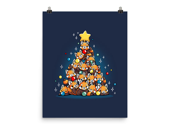 Red Panda Christmas Tree