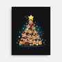 Red Panda Christmas Tree-None-Stretched-Canvas-Vallina84