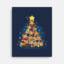 Red Panda Christmas Tree-None-Stretched-Canvas-Vallina84