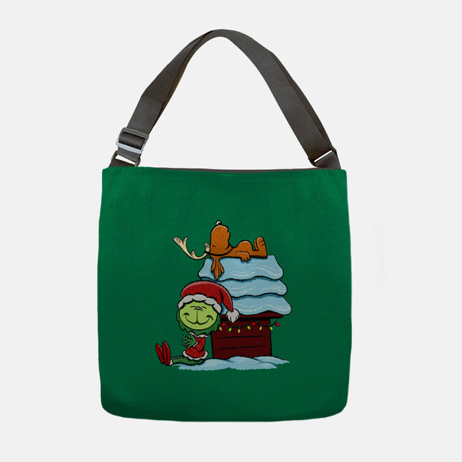 Up On The House Top-None-Adjustable Tote-Bag-DrawnByBryan