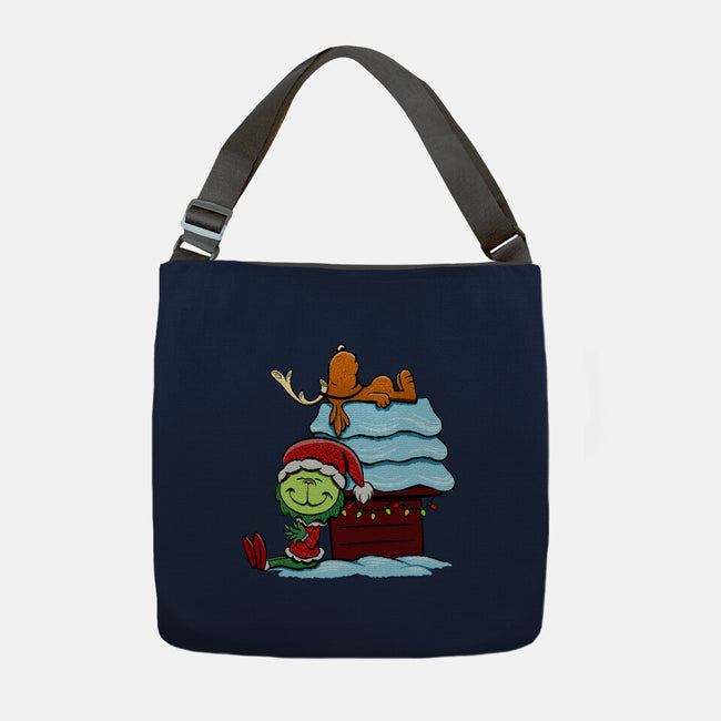 Up On The House Top-None-Adjustable Tote-Bag-DrawnByBryan