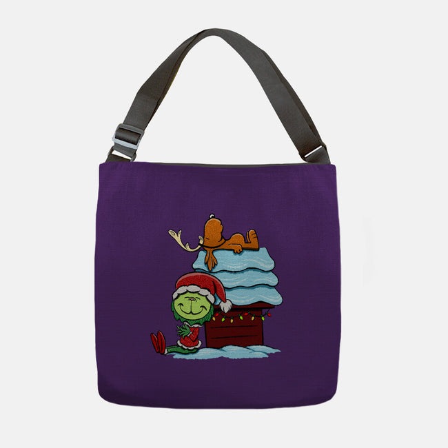 Up On The House Top-None-Adjustable Tote-Bag-DrawnByBryan