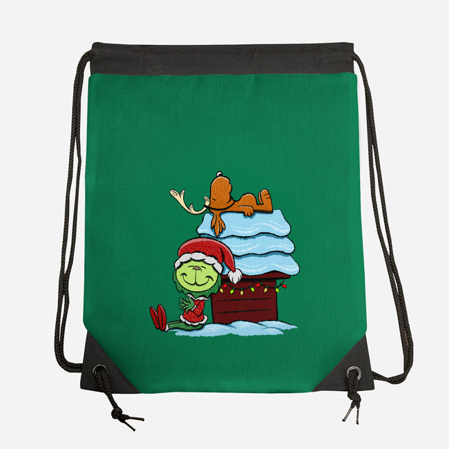 Up On The House Top-None-Drawstring-Bag-DrawnByBryan