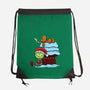 Up On The House Top-None-Drawstring-Bag-DrawnByBryan