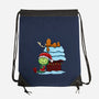 Up On The House Top-None-Drawstring-Bag-DrawnByBryan