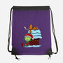 Up On The House Top-None-Drawstring-Bag-DrawnByBryan