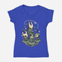 Hollow Harmony-Womens-V-Neck-Tee-naomori