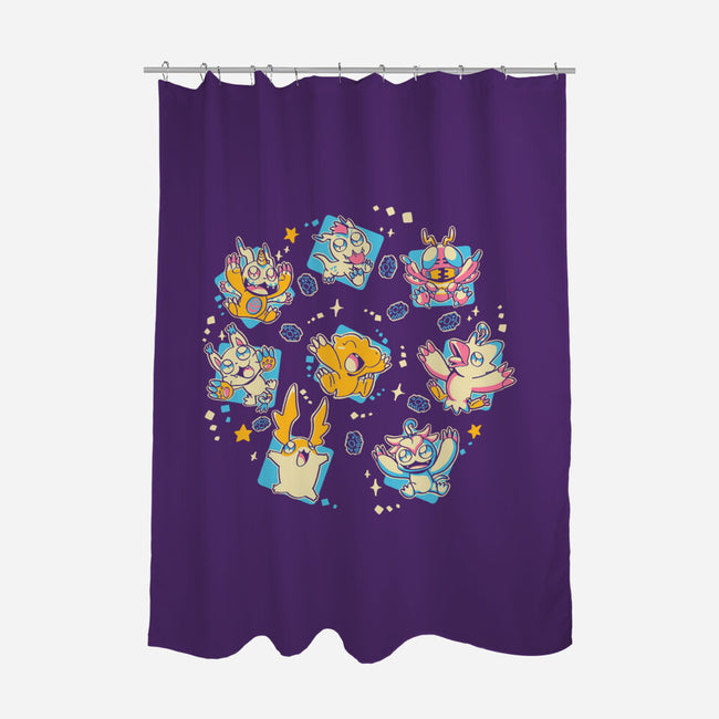 DigiPals-None-Polyester-Shower Curtain-naomori