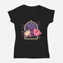The Horror Persists But So Do I-Womens-V-Neck-Tee-naomori