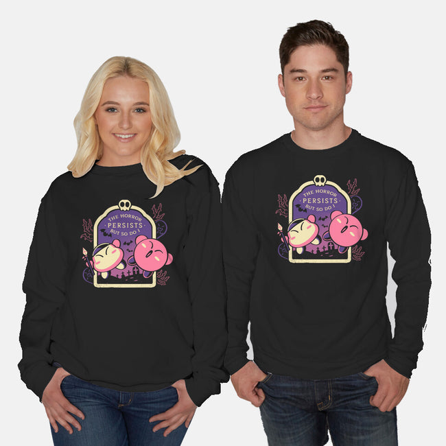 The Horror Persists But So Do I-Unisex-Crew Neck-Sweatshirt-naomori
