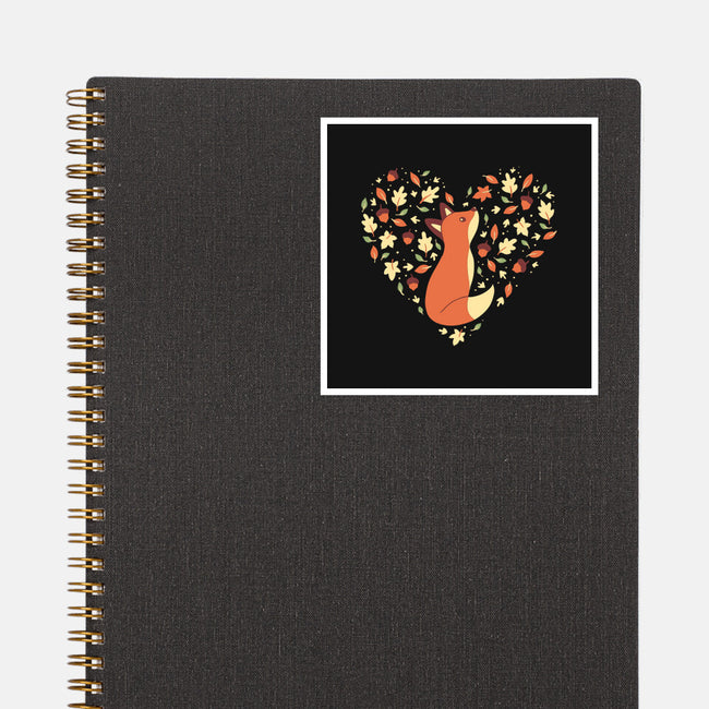 Fall Season Fox-None-Glossy-Sticker-naomori