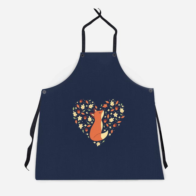Fall Season Fox-Unisex-Kitchen-Apron-naomori
