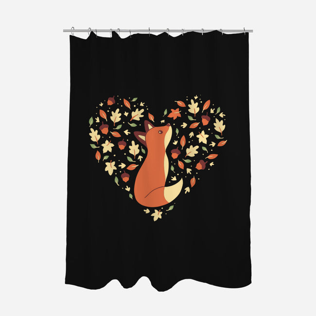 Fall Season Fox-None-Polyester-Shower Curtain-naomori
