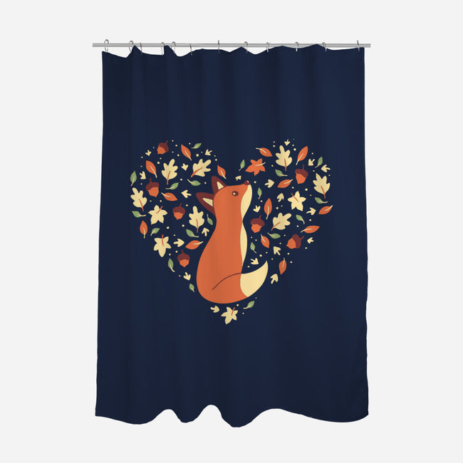 Fall Season Fox-None-Polyester-Shower Curtain-naomori