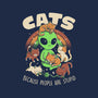 Cats Because People Are Stupid-Unisex-Crew Neck-Sweatshirt-eduely