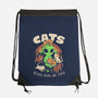 Cats Because People Are Stupid-None-Drawstring-Bag-eduely