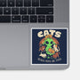Cats Because People Are Stupid-None-Glossy-Sticker-eduely
