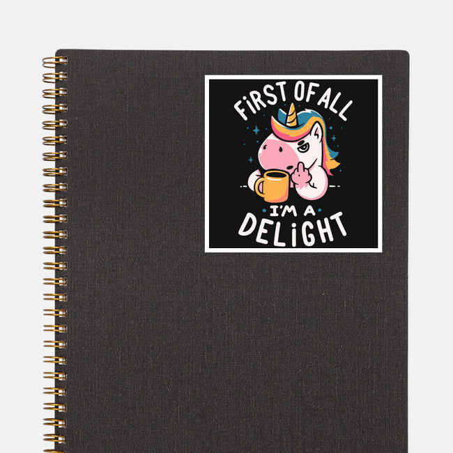 I'm A Delight-None-Glossy-Sticker-koalastudio