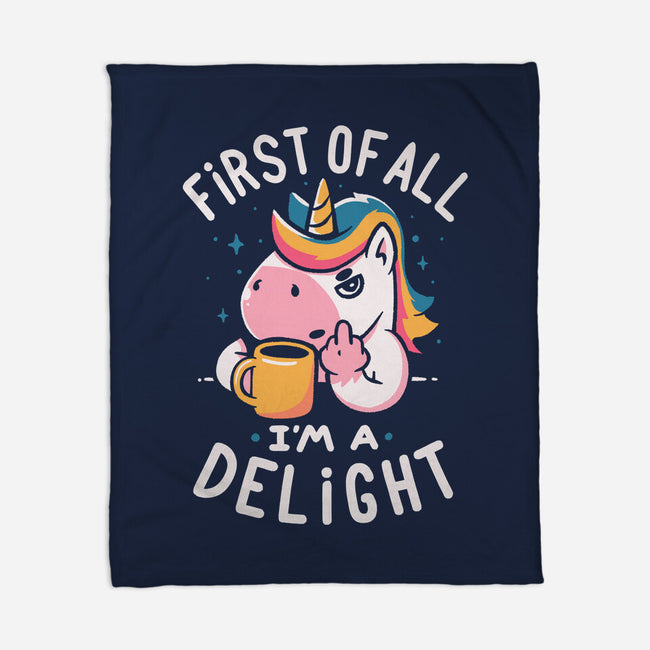 I'm A Delight-None-Fleece-Blanket-koalastudio