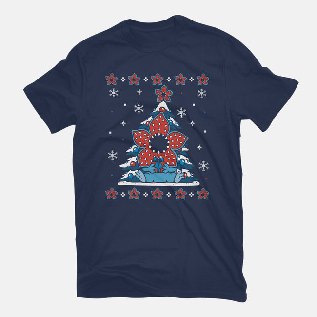 Stranger Christmas-Womens-Fitted-Tee-Vallina84