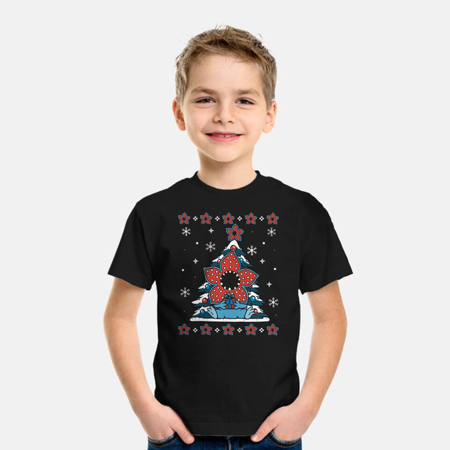 Stranger Christmas-Youth-Basic-Tee-Vallina84