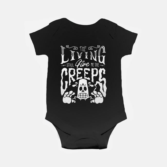 The Living Give Me The Creeps-Baby-Basic-Onesie-estudiofitas