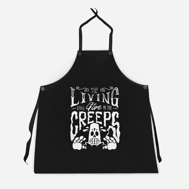 The Living Give Me The Creeps-Unisex-Kitchen-Apron-estudiofitas