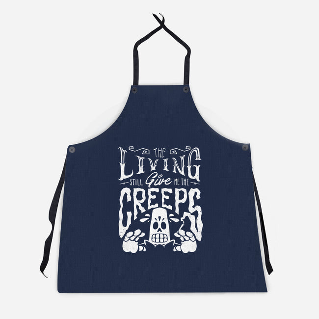 The Living Give Me The Creeps-Unisex-Kitchen-Apron-estudiofitas