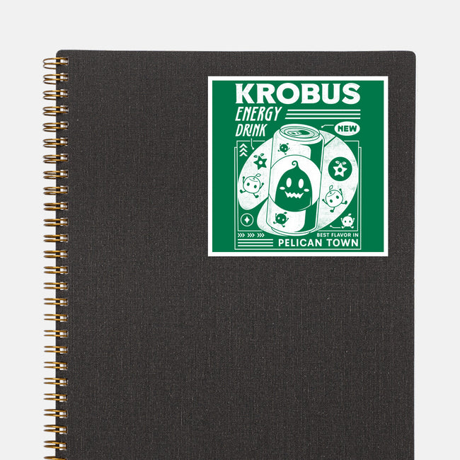 Krobus Energy Drink Grunge-None-Glossy-Sticker-LAGELANTEE