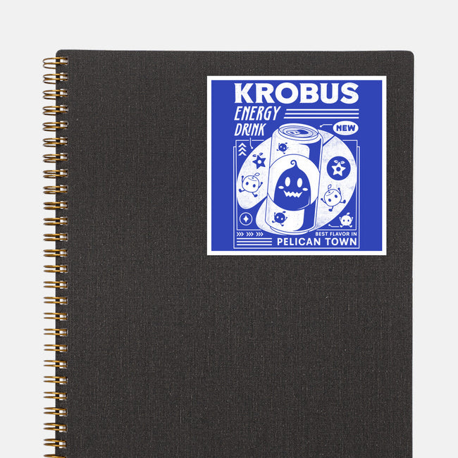 Krobus Energy Drink Grunge-None-Glossy-Sticker-LAGELANTEE