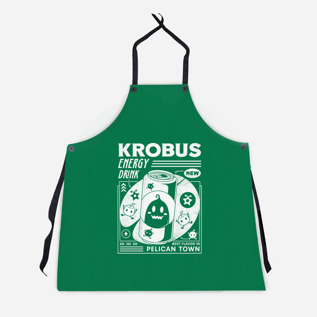 Krobus Energy Drink Grunge-Unisex-Kitchen-Apron-LAGELANTEE