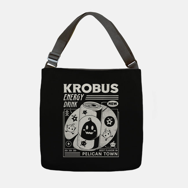 Krobus Energy Drink Grunge-None-Adjustable Tote-Bag-LAGELANTEE