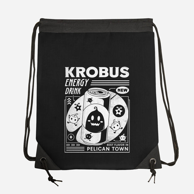 Krobus Energy Drink Grunge-None-Drawstring-Bag-LAGELANTEE