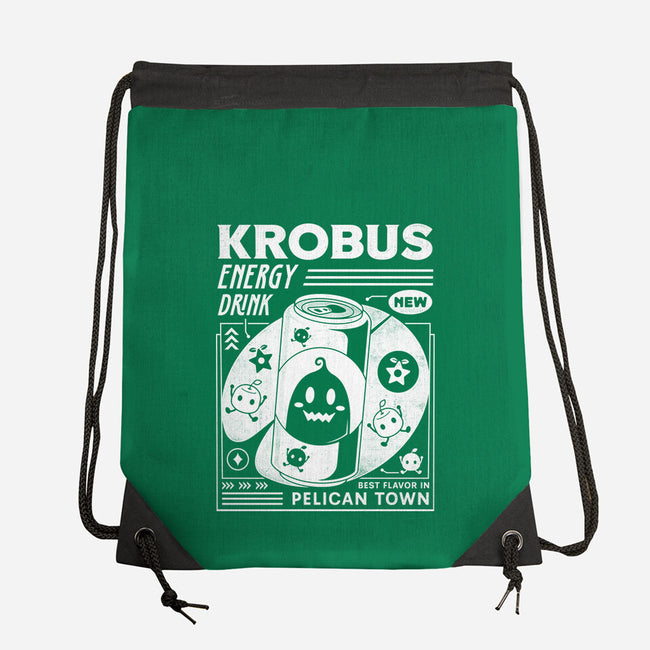 Krobus Energy Drink Grunge-None-Drawstring-Bag-LAGELANTEE