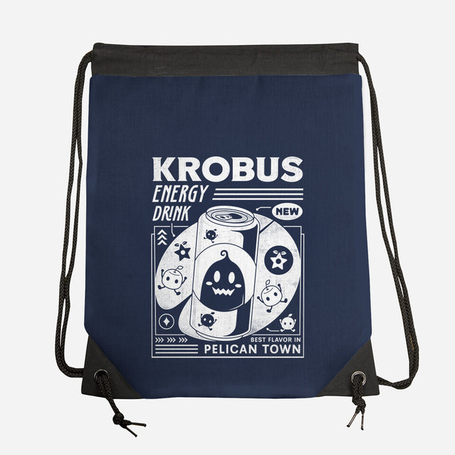 Krobus Energy Drink Grunge-None-Drawstring-Bag-LAGELANTEE