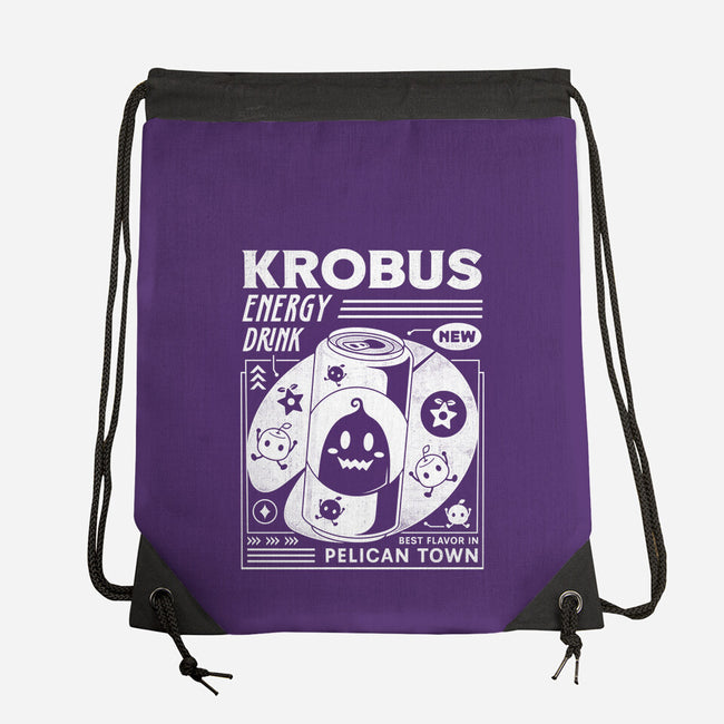 Krobus Energy Drink Grunge-None-Drawstring-Bag-LAGELANTEE