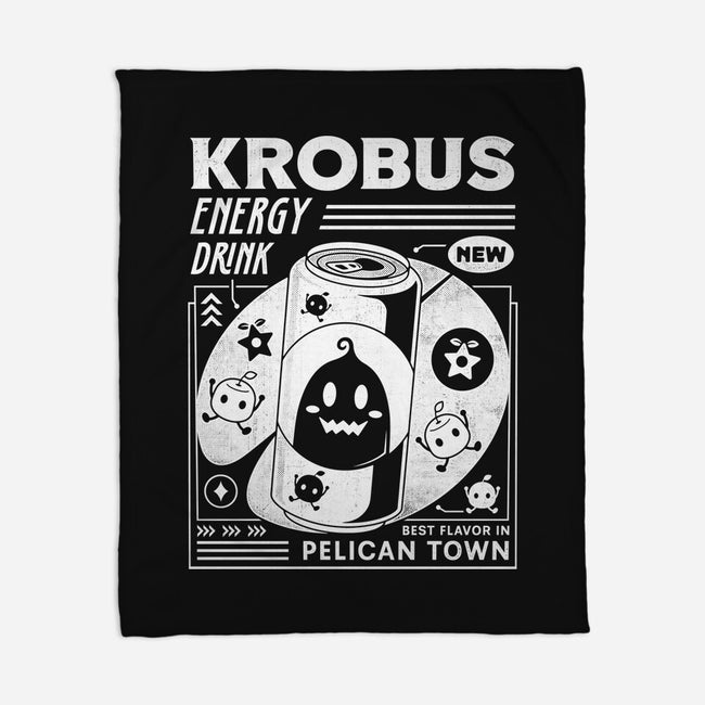 Krobus Energy Drink Grunge-None-Fleece-Blanket-LAGELANTEE