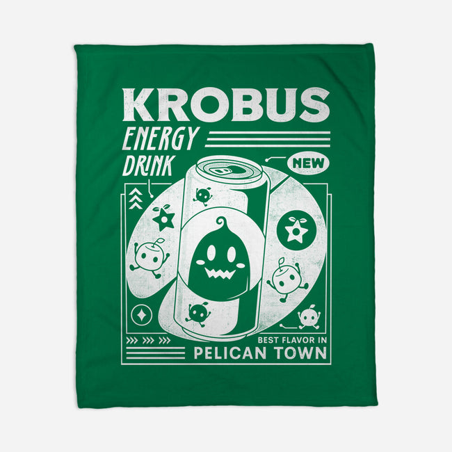 Krobus Energy Drink Grunge-None-Fleece-Blanket-LAGELANTEE