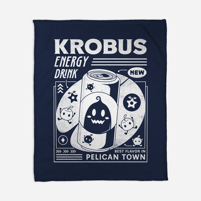 Krobus Energy Drink Grunge-None-Fleece-Blanket-LAGELANTEE